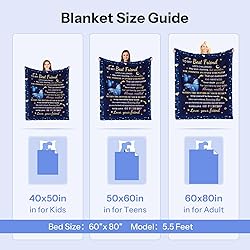 INXENG Best Friend Blanket Butterfly, 40"x50", Best