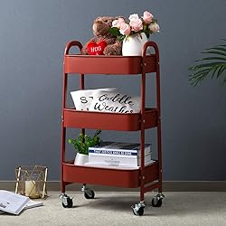 AGTEK Makeup Cart, Movable Rolling Organizer