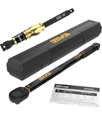 Amazon.com: LEXIVON 1/2-Inch Drive Click Torque Wrench 10~150 Ft