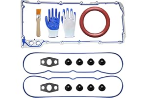 LOBIUTIYA Oil Pan Gasket Kit, 12637683 Valve Cover Gasket+12612350 Oil Pan Gaskets Compatible with Chevy Silverado Suburban Tahoe Trailblazer GMC Sierra Yukon 4.8L 5.3L 6.0L 6.2L OEM#OS30693R B32790