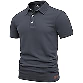 ZITY Mens Polo Shirts Short Sleeve Athletic Golf Polos Moisture Wicking Casual Polo Shirts for Men Jacquard Collared T Shirts