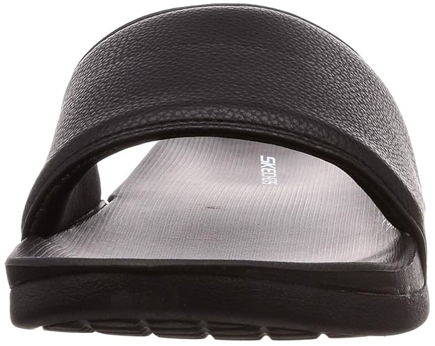 skechers textured padded slides