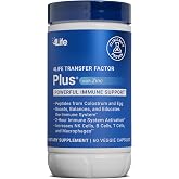 4Life Transfer Factor Plus Zinc Immune Support with Mushrooms, 60 Capsules | Maitake, Shiitake, Agaricus, Cordyceps, Colostrum, Egg Yolk Extract, Immune Health Supplement, Mushroom Blend, Daily Wellness