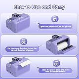 ASTGMI Kids Instant Print Selfie Camera 1080P 32GB Purple 3-12 Years view 6
