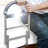 Lunderg Bed Assist Rail for Seniors with Motion-Activated Light & Non-Slip Grab Bar - Easy to Install Bed Rails for Elderly Adults Safety & Post-Surgery - Helps Reduce Falls & Support Independence