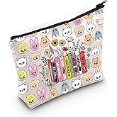 LEVLO Cartoon SKZ Cosmetic Makeup Bag SKZ Animal Fans Gift Cartoon Member Zipper Pouch Bag (SK Z Life Bag)