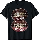 Women's Lips Print Graphic Y2K 2000s Vintage Summer Tops T-Shirt