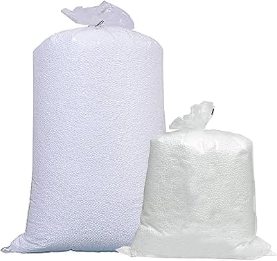 STAR SUPPLIES Bean Bag Booster Refill Bag - 1 Cubic Feet Polystyrene