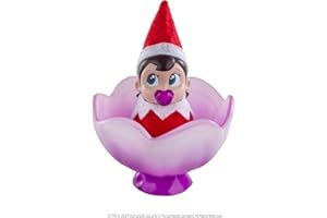 The Elf on the Shelf Frost Pips Mini Blooms Elf Baby Girl with Blue Eyes - Includes Frost Flower Cradle - for Ages 3 Years and Above