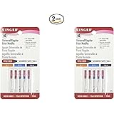 Singer 10-Pack Regular Point Machine Needles Assorted, 4 Size 80/11, 4 Size 90/14 and 2 Size 100/16 (2)