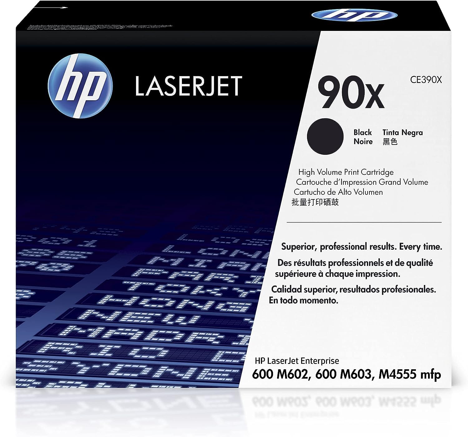 HP CE390X 90X High Yield Original LaserJet Toner Cartridge, Black, Single Pack