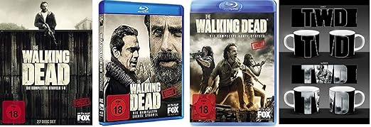 The Walking Dead Staffel 1-8 (1+2+3+4+5+6+7+8) [Blu-ray Set] + Walking Dead Tasse