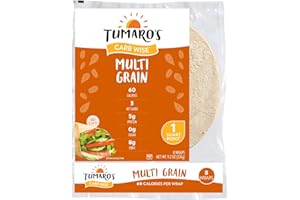 Tumaro's 8" CarbWise™ Wraps - Multigrain - 8 Count - Case of 6