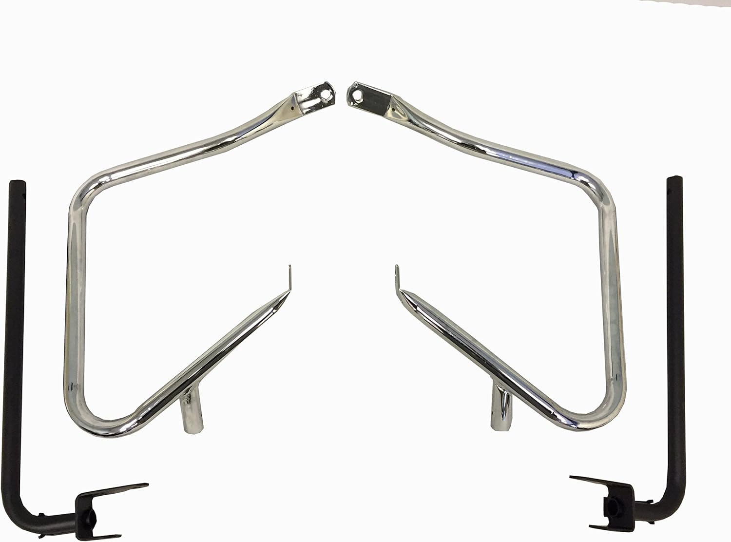 Saddlebag Guards with Bottom Supports for 2014up Harley