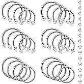 Lcolyoli 16G Septum Rings Surgical Steel Smiley Piercing Jewelry Nose Septum Rings Hoop Lip Helix Daith Piercing Jewelry for Women Men Inner Diameter 6mm/8mm/10mm/12mm