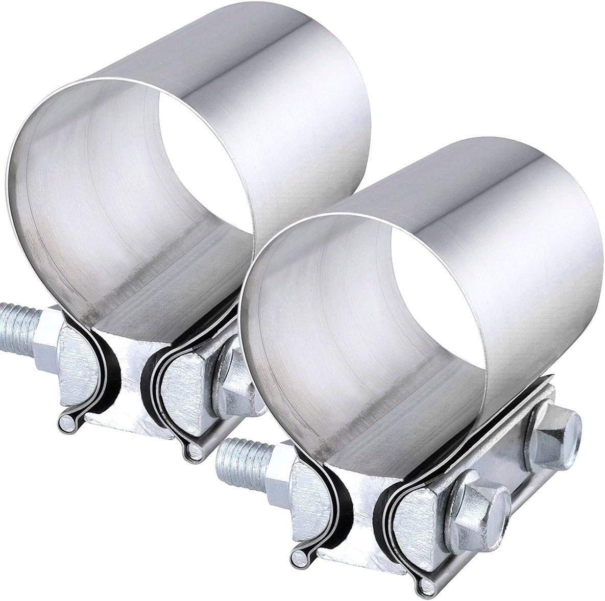 Stainless Lap Joint Clamp Sleeve Band Strap For Ford 2.5" 2 1/2