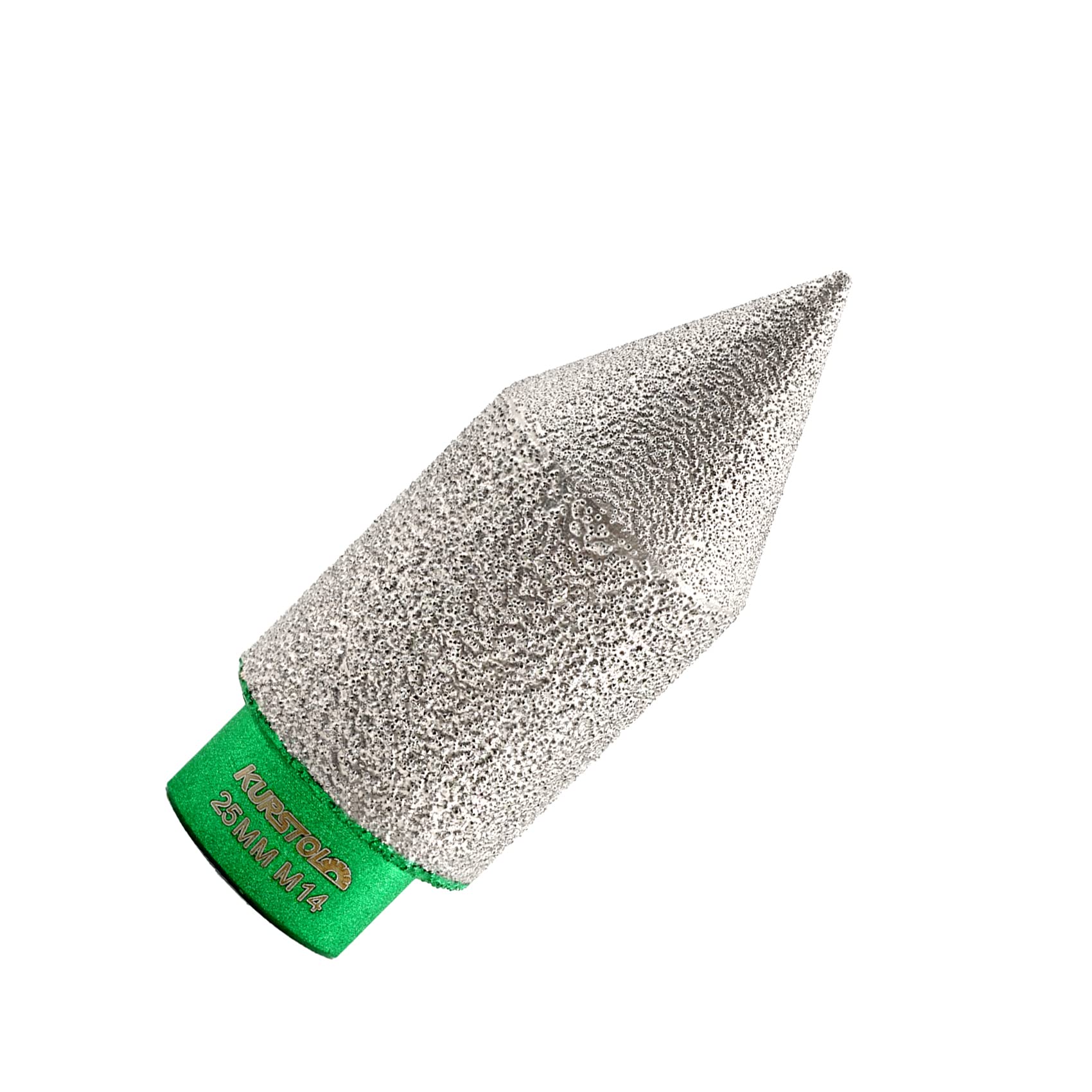 KURSTOL Diamond Beveling Chamfer bit - Finger Milling Bit 0-25mmx M14 Thread,Diamond cone angle grinder for Shaping Enlarging Cleanig Existing Holes of Granite Marble Porcelain Tiles