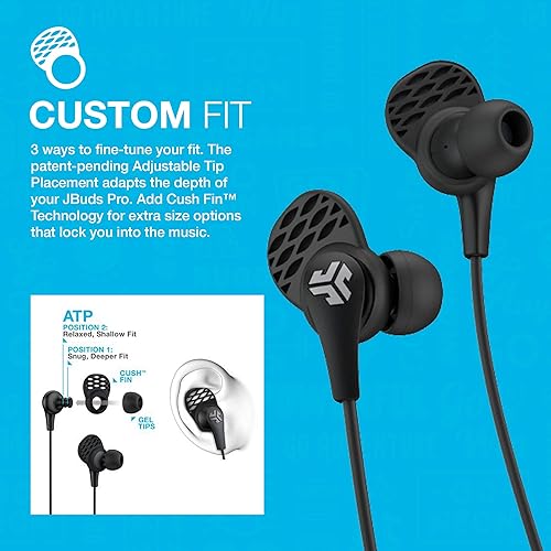 JLab JBuds Pro Bluetooth Wireless Signature Earbuds, Black