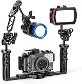 Sea Frogs 5" Double Ball Arm Underwater Diving Light Mount Aluminum Alloy view 4