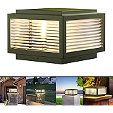 JHOTEC Outdoor Post Light 10X10 in, Column Light,Wired Lantern Column Lamp 110-240V(12-36V Replace Bulb),Garden Light,IP54 Wa