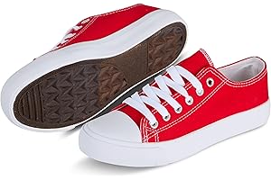 hello basics Canvas Shoes for Women Casual Low Top Sneakers Fashion Womens Tennis Shoes for Everyday Wear