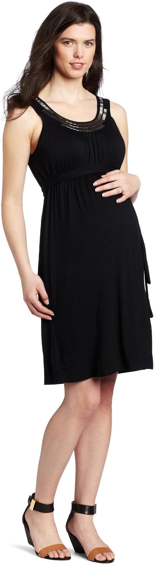 Ripe Maternity Women's Maternity Beaded Dress at Amazon Women’s