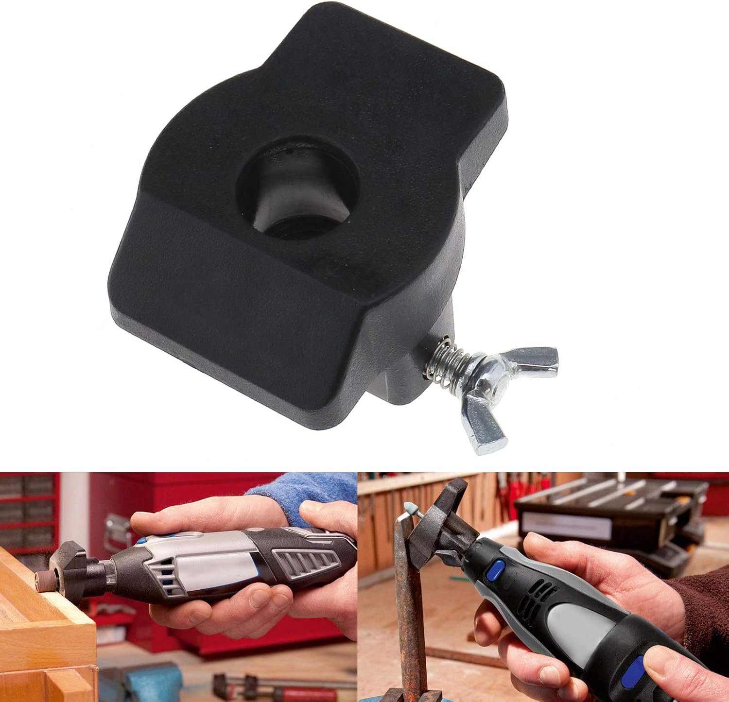 Micro Traders Rotary Sanding Grinding Guide Tool for Dremel 576 Shaping Platform Attachment