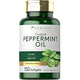 Carlyle Peppermint Oil Capsules | 150 Softgels | Herbal Supplement | Non-GMO, Gluten Free