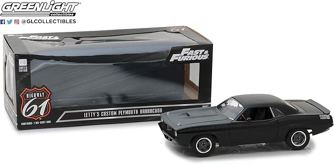 Amazon Com 1 18 Fast Furious Fast 7 2015 Custom Plymouth Barracuda Hwy 18005 Toys Games