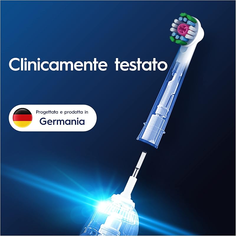 Testine di Ricambio Pro, 3D White, Bianche, 10 Ricambi