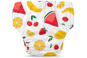 Charlie Banana Reusable Swim Diaper, Washable, Adjustable Drawstring for Baby Girls Boys, Soft and Snug Waterproof Fit to Pre