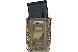 IDOGEAR Belt Mag Pouch Belt Clip Rifle Magazine Pouches 5.56mm 7.62mm Molle Softshell Mag Carrier for M4 AR15 M16 AK Magazine