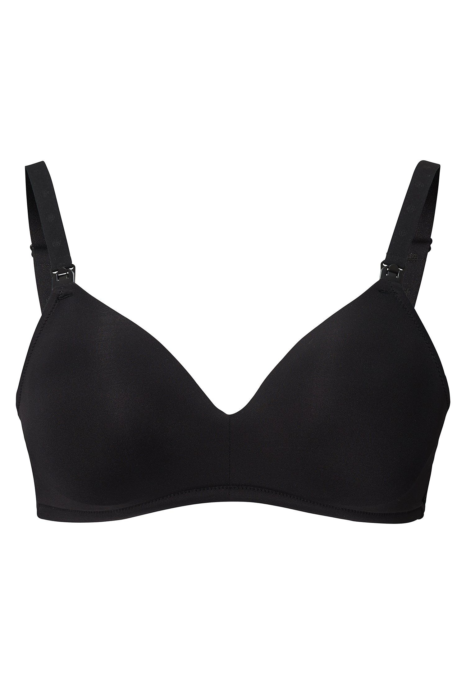 Noppies Women's Wireless Comfort Nursing Bra Maternity Bra, Black, 38E