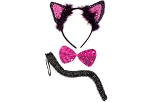OLYPHAN Black Cat Costume Set for Adult - Halloween, Cosplay Accessory Kit