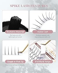 NAGARAKU Spikes Eyelash Extensions Wispy Lash