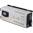 Ampinvt 5000W Peak 15000watts Pure Sine Wave Power Inverter 24V DC to 120/240V AC Split Phase with Battery AC Charger,Off Grid Low Frequency Solar Inverter for Home