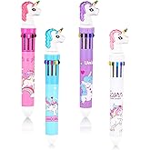 4 Pieces Fun Pens Ballpoint Pen Animal Shaped Design Cartoon Pen Fun Pens for Kids Office School Supplies 0.7 mm (Unicorn)