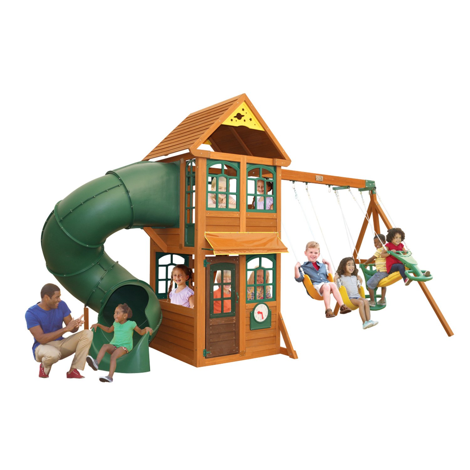 kidkraft windale swing set