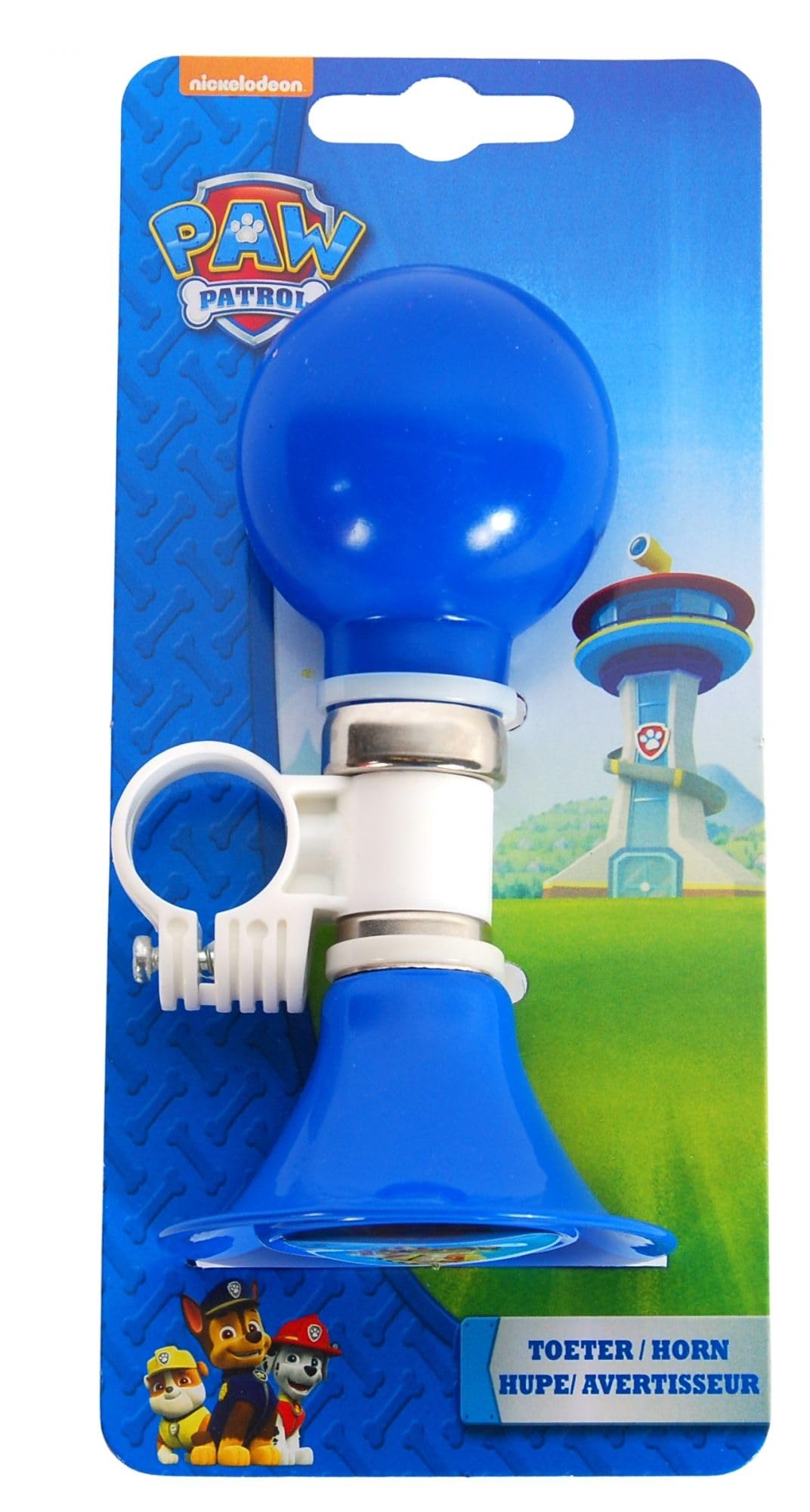 Paw Patrol Kids Bike Horn - Easy Attach Bicycle Bell for Kids Bikes, Loud Toot-Toot Sound Bicycle Horn - Officially Licensed Fun Themed Bike Accessories for Girls and Boys & Young Cycling Fans