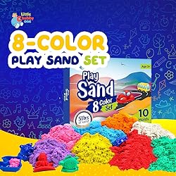 LITTLE CHUBBY ONE 8 Color Kids Play Sand Set - 5