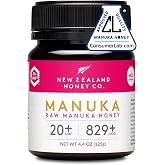 Raw Manuka Honey UMF 20+ MGO 829+, UMF Certified, 3rd Party Tested, 4.4oz | High potency grade for immune support &amp; skin care rituals, UMF certified &amp; 3rd party lab tested, raw monofloral, traceable