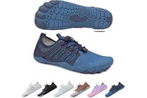 SIOSNETA Hike Footwear Barefoot Shoes - Women & Men Wide Toe Water Shoes for Swimming & Running - Breathable, Non-Slip Athletic Footwear