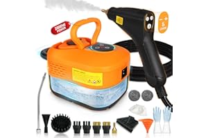 15-IN-1 Steam Cleaner Handheld【6 Level Pressure Steam - 4 BAR High Pressure】【2800W Powerful Motor】with Handle Control Button 