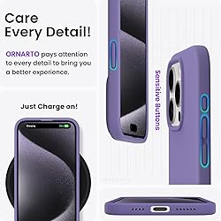 ORNARTO Compatible with iPhone 15 Pro Max Case
