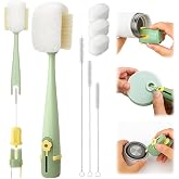 Palksky 5 in 1 Water Bottle Cleaning Brush Set, Multifunctiona Brush and Straw Cleaner for Owala/Stanley/Hydro/Yeti/Simple Modern Cup Accessories