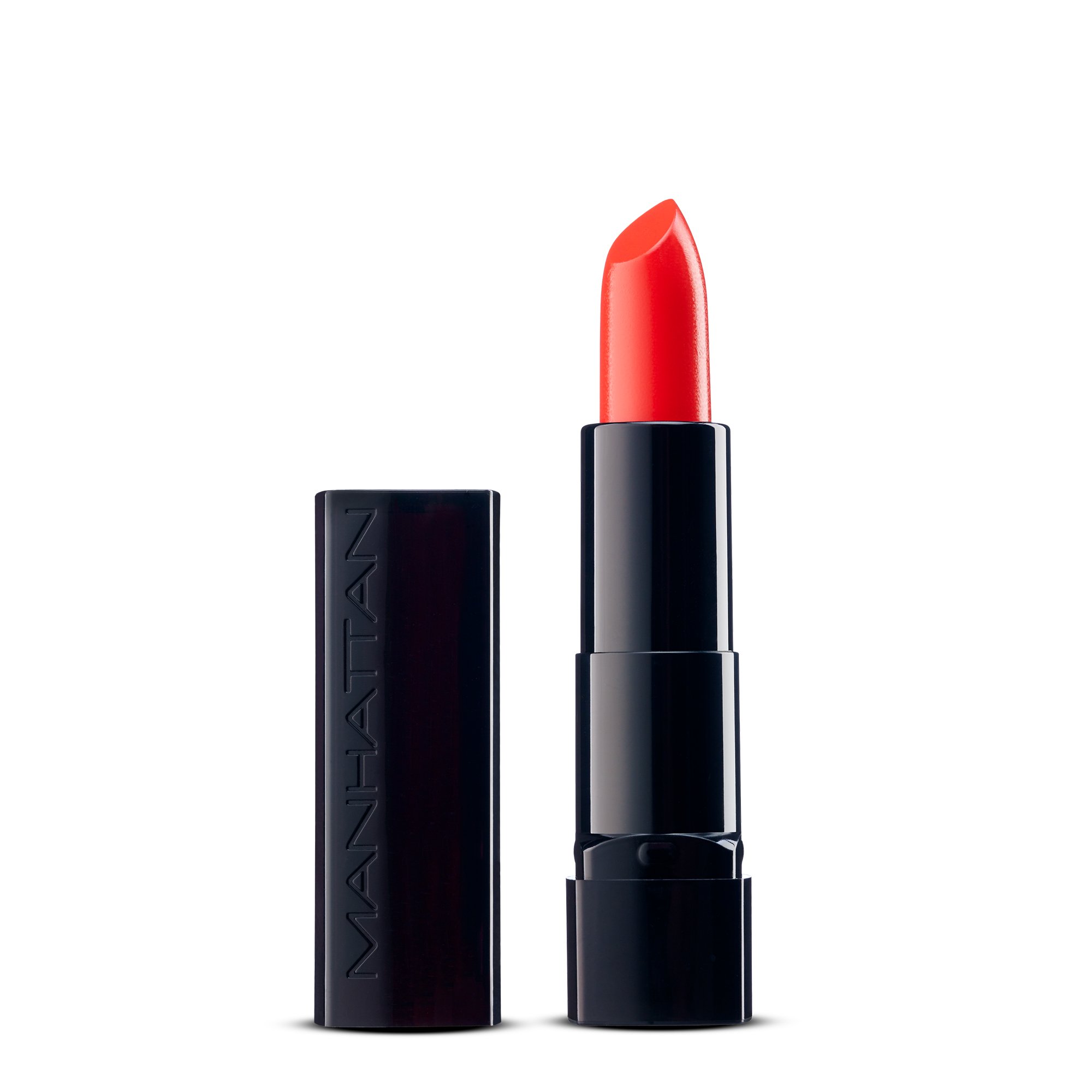 Manhattan All In One Lipstick Shimmering Lipstick for Long Lasting Shine & Intense Colour Oh So Orange 470 1 x 4.5 g