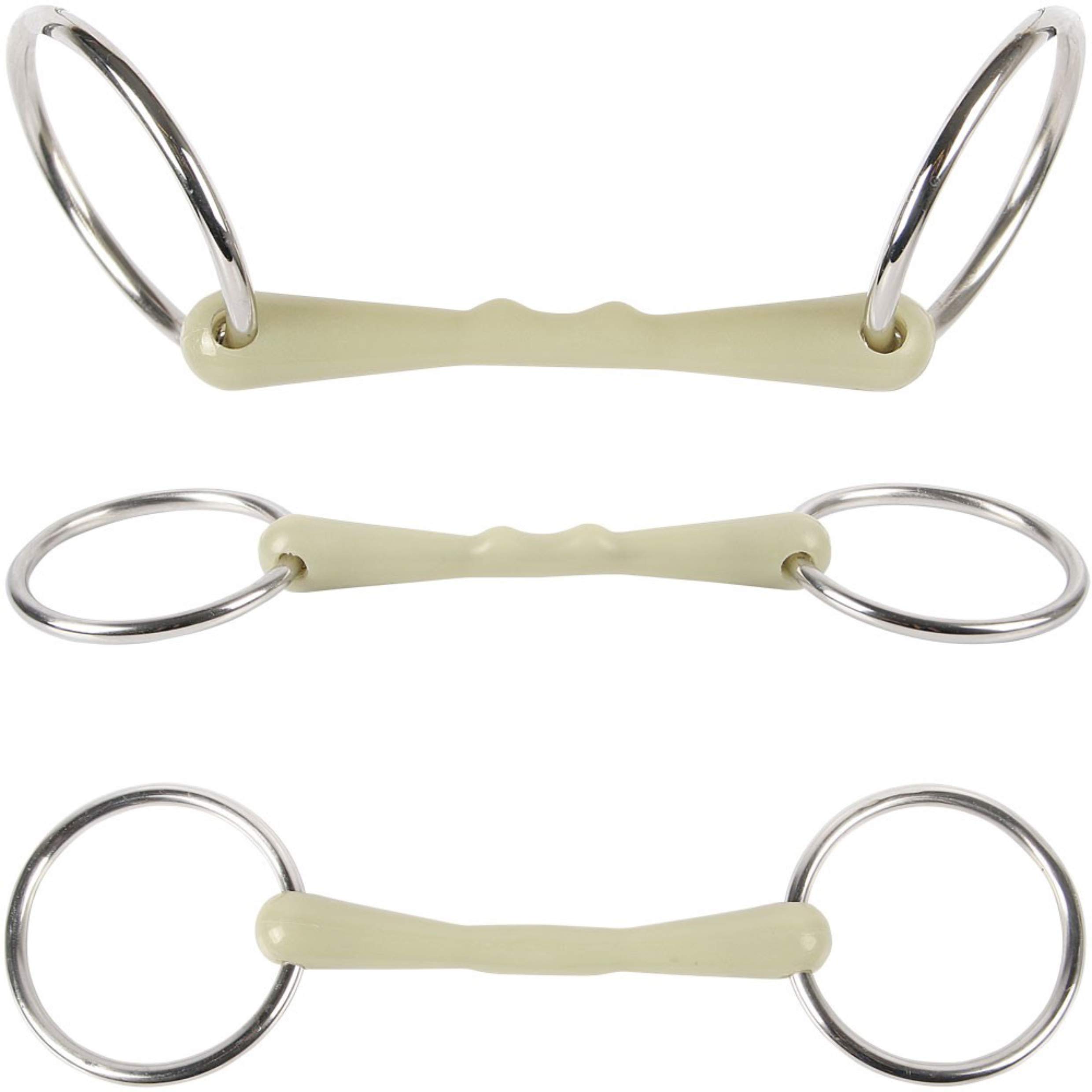 Harry's Horse 41104001 14.5 Rubber Snaffle Bit Apple – 14.5, L