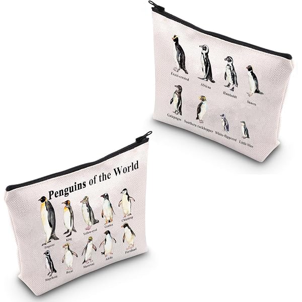 WZMPA Kosmetiktasche Mit Pinguin-Motiv – Wasserdicht, 23x17 Cm, 3D-Druck, Vielseitig Nutzbar
