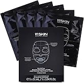 111SKIN Celestial Black Diamond Lifting and Firming Treatment Mask - Anti-Aging - Tone, Tighten, Retexturize Complexion - Fragrance Free - Set of 5 (2.5 oz each) - Face Mask