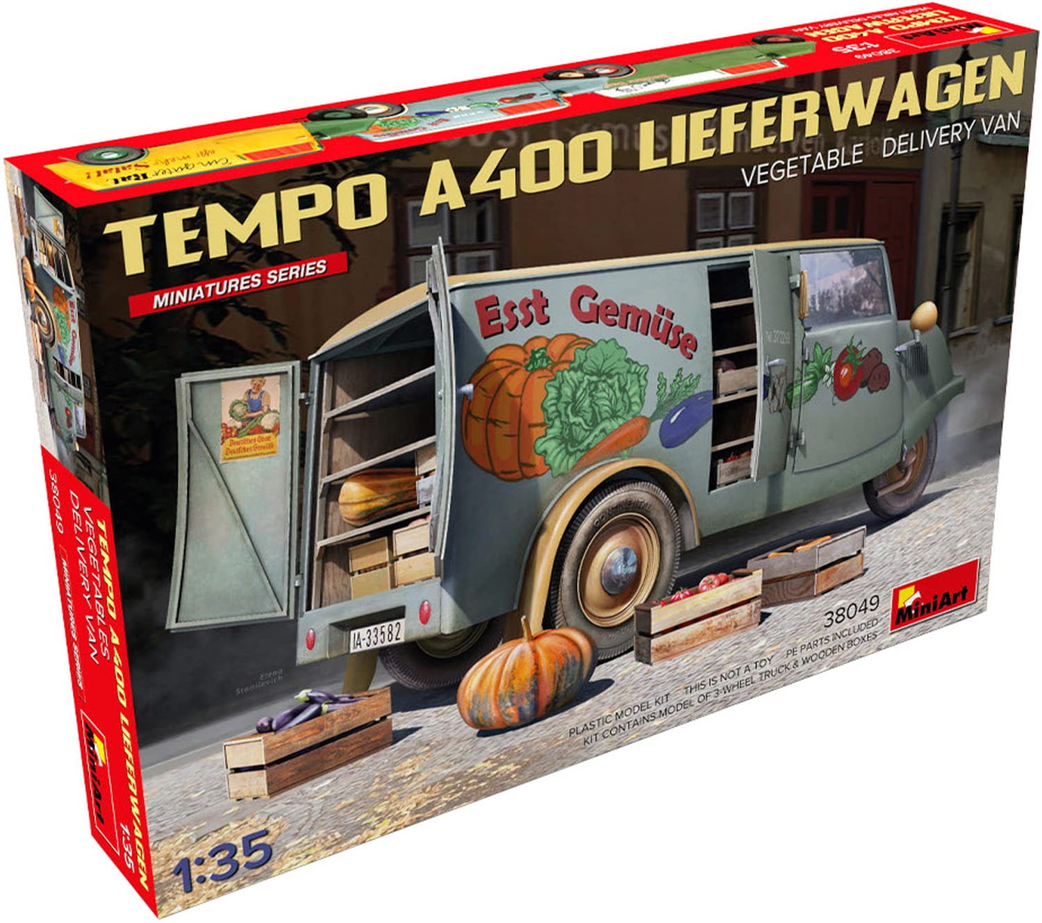 Miniart 1:35 - Tempo A400 Lieferwagen, Veg Delivery Van